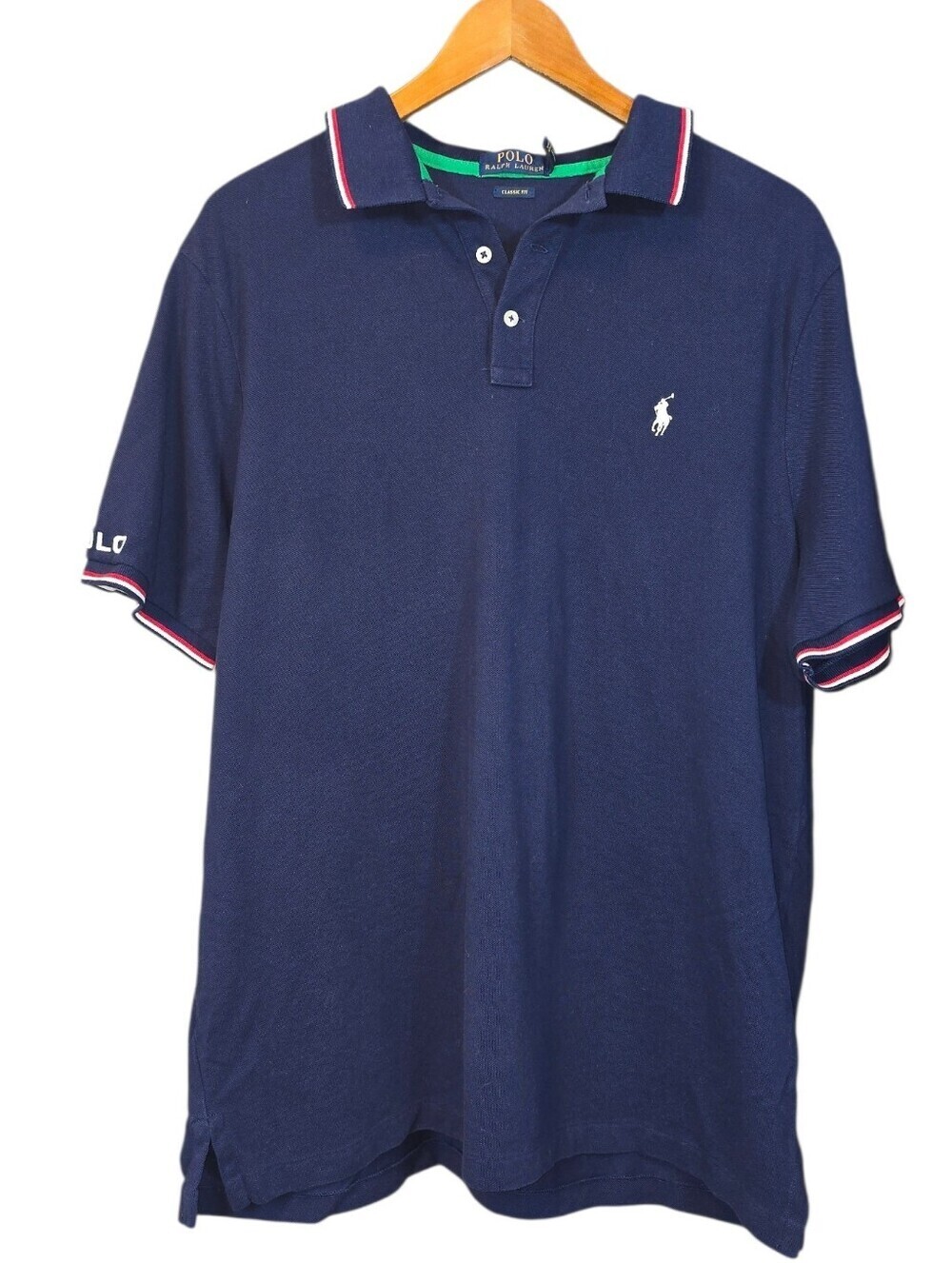 Polo Ralph Lauren Classic Fit Polo Shirt Men’s XL Navy Blue Preppy Golf